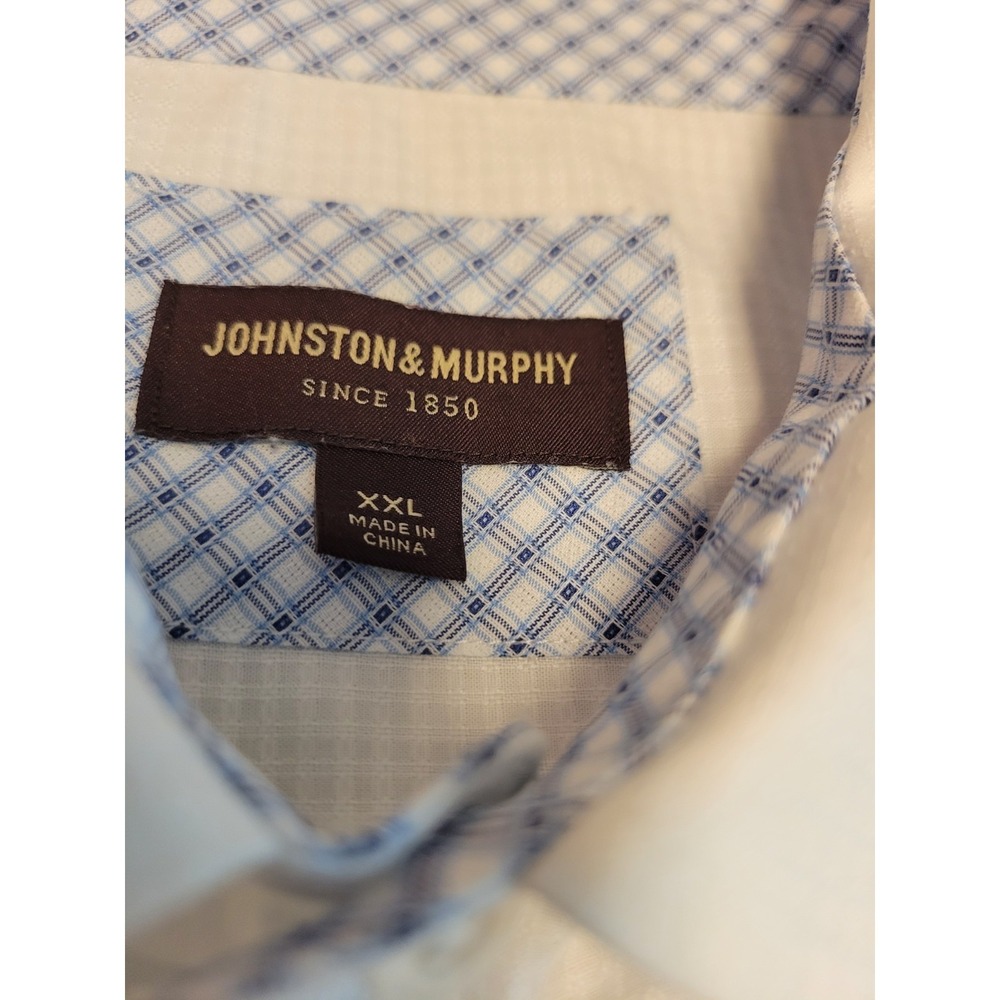 Johnston & Murphy Shirt  XXL  White casual button-up Long sleeve formal, casual - Picture 2 of 4